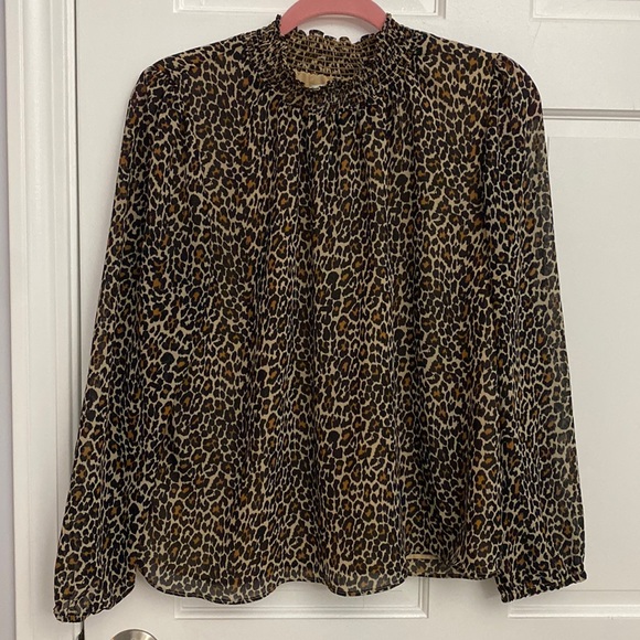 J. Crew Leopard Print Blouse - Picture 1 of 6